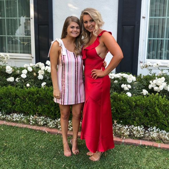 cream lace one shoulder dress Darya Top main image 1
